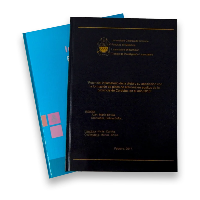 Encuadernado Tipo libro tapa dura A4