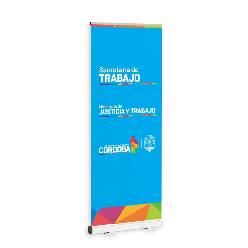 Banner con portabanner